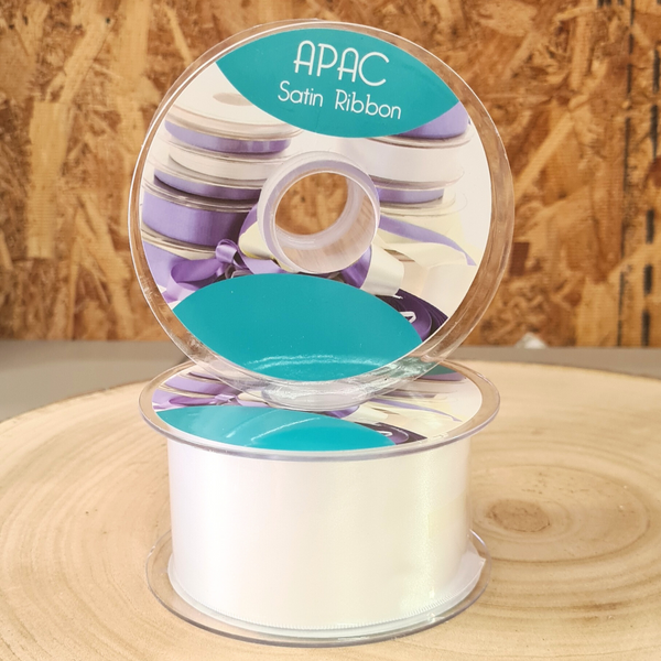 White Satin Ribbon 2inch thick or 50mm, roll comes with 20m on it. Its perfect for decorating vintage wedding cars where poly ribbon is not suitable.