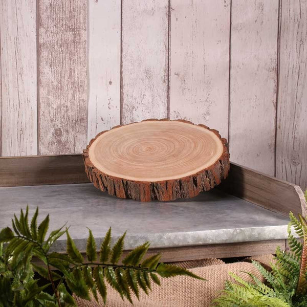 Rustic Wood slice perfect for rustic themed events, can be used as a centerpiece or cake stand