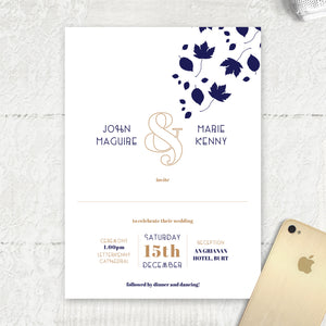 Autumn Wedding Invites