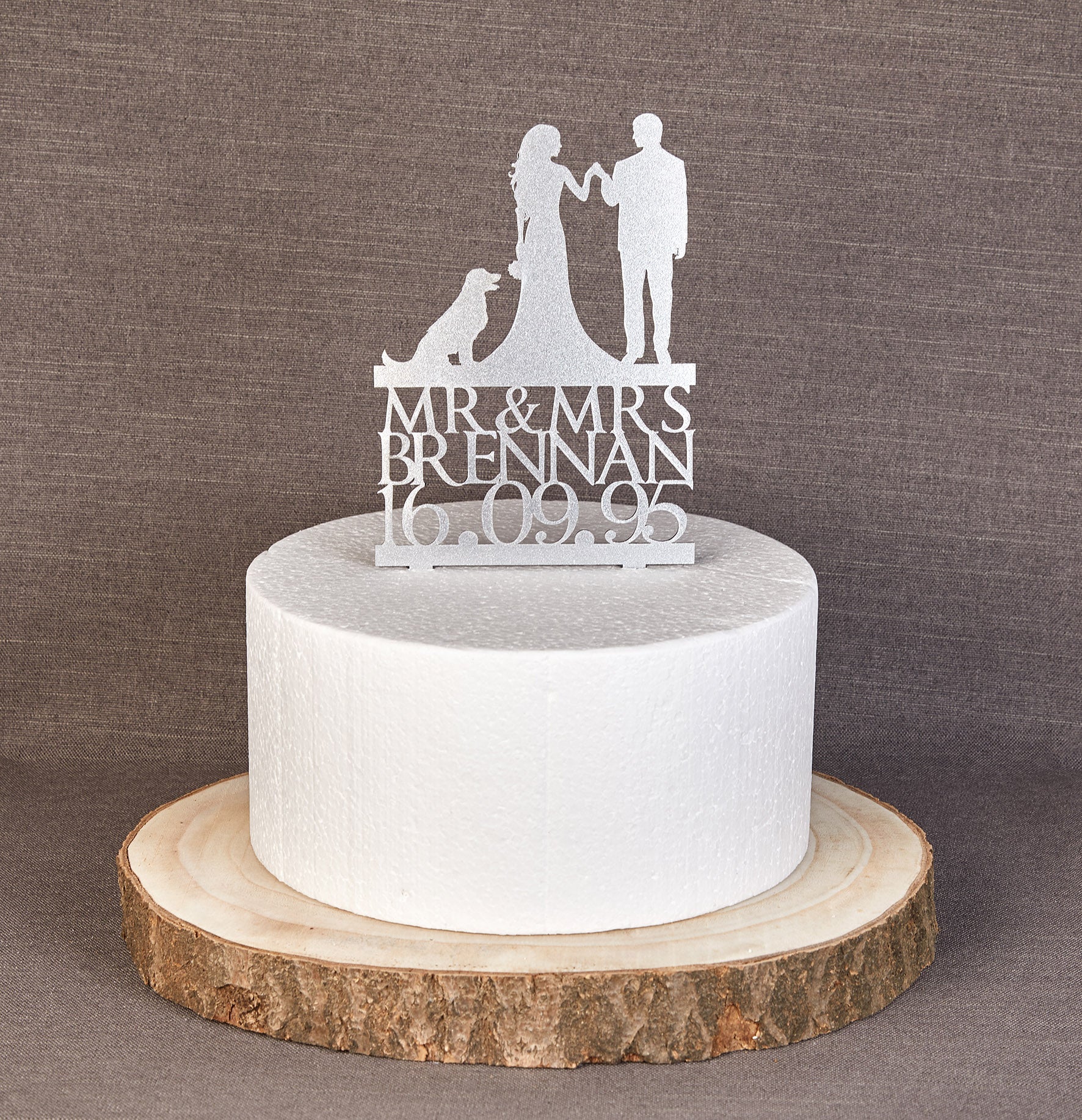 Rustic Wood slice great for use as a cake stand