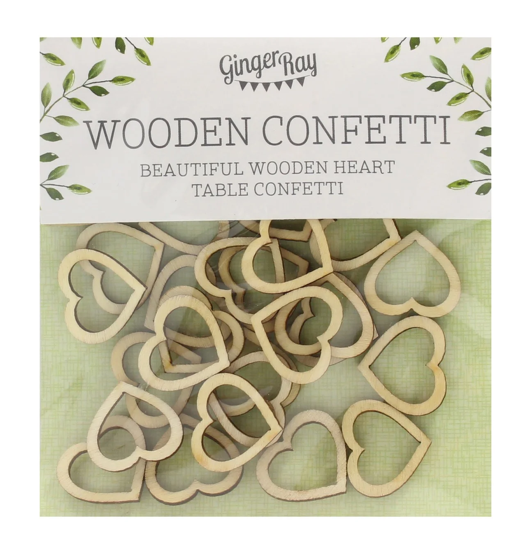 Wooden Heart Table confetti outlines, perfect for scattering around your guest tables or feature table