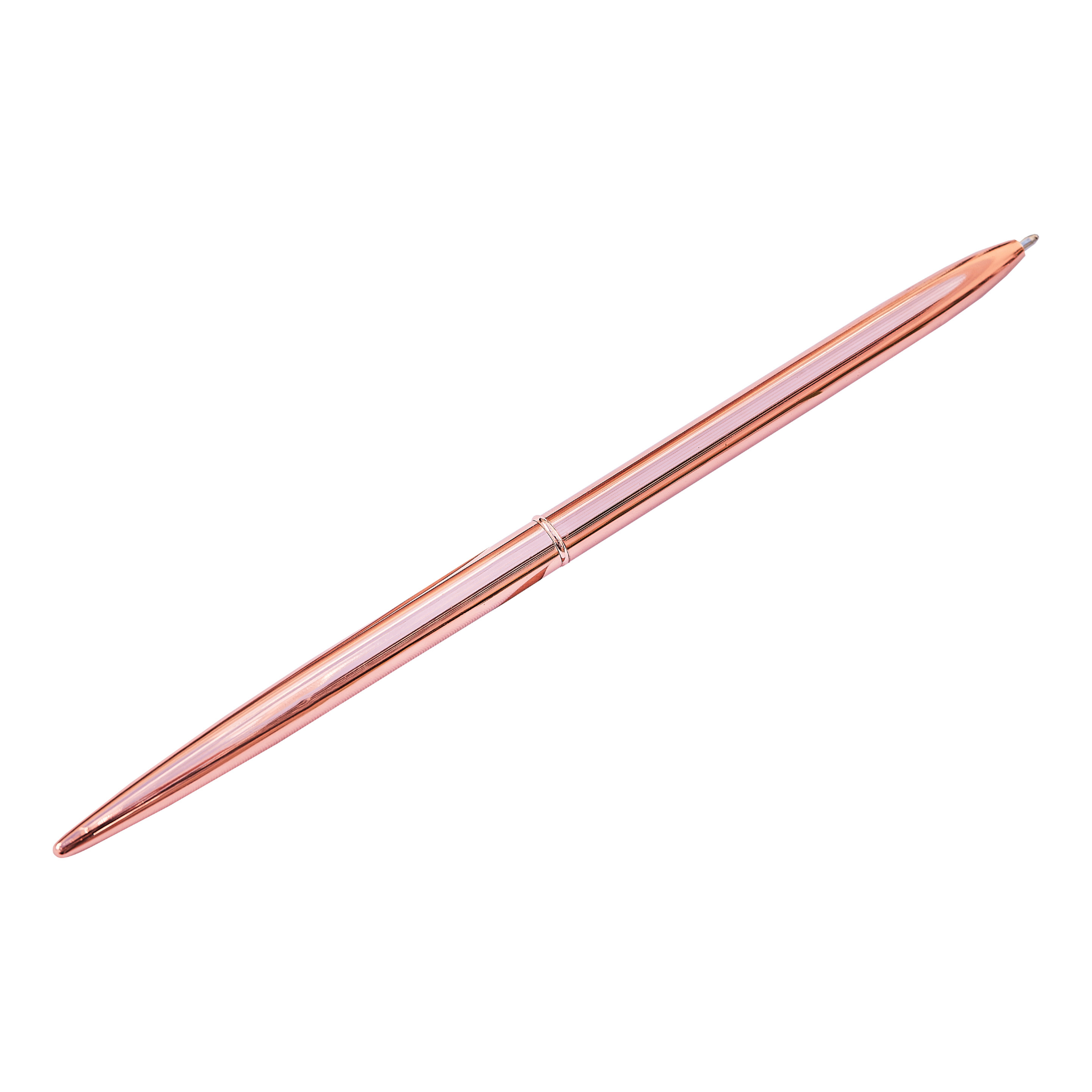 Rose Gold pen, black ink. Ideal for adding a touch of style to your wedding guestbook. Available at weddingworx.ie