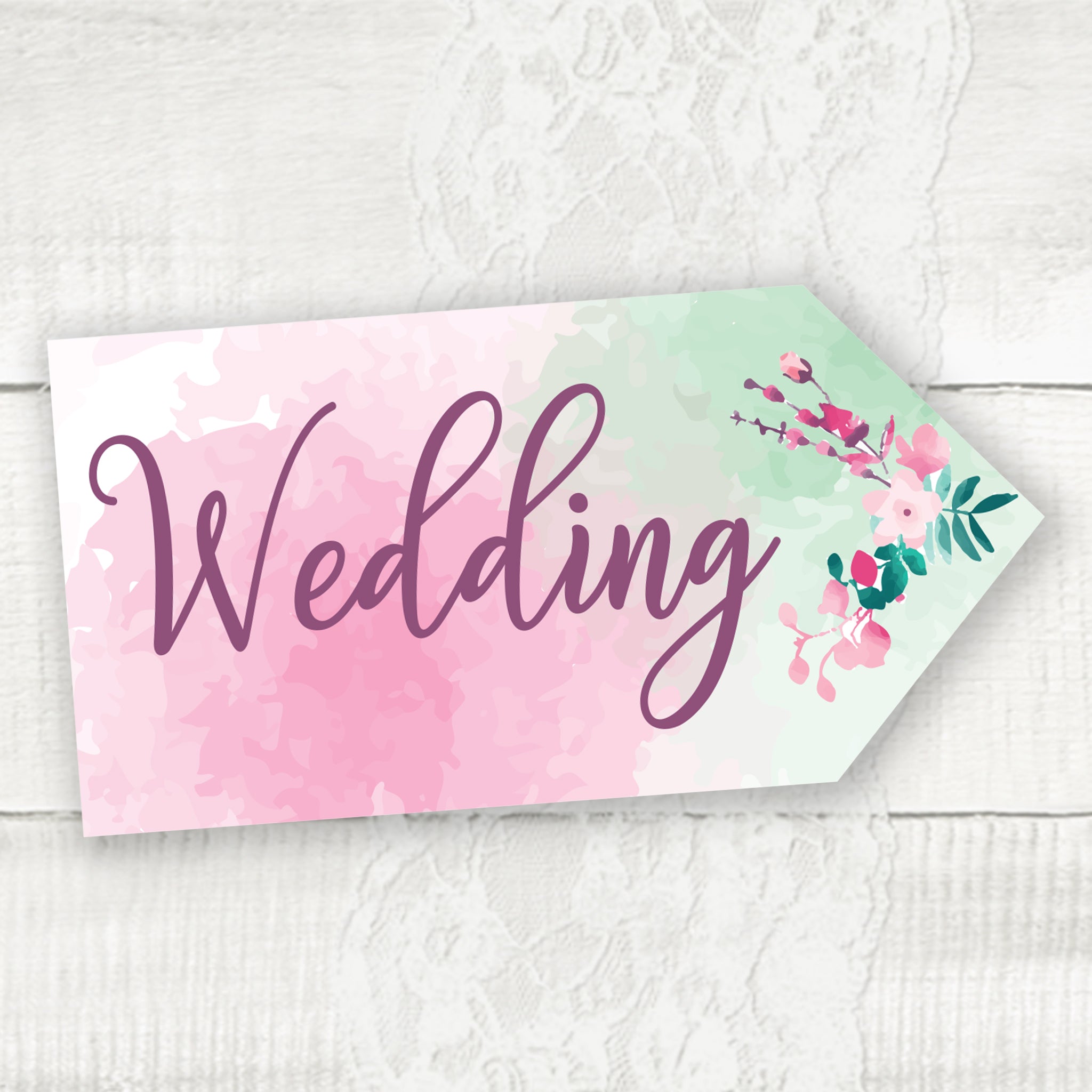 Wedding directional sign, road signs for weddings