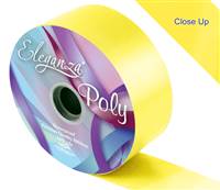 Yellow 50mm Poly Ribbon, Ideal for decorating wedding cars, pew-ends, gifts and much more