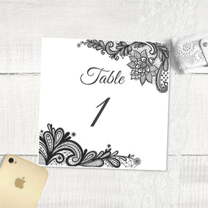 Simple Lace - Table Numbers