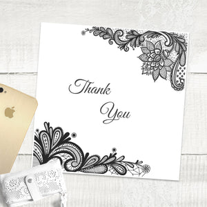 Simple Lace - Thank You Card