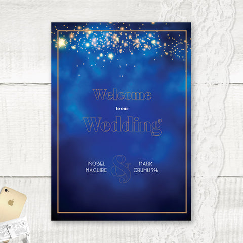 Personalised Welcome Wedding Sign 