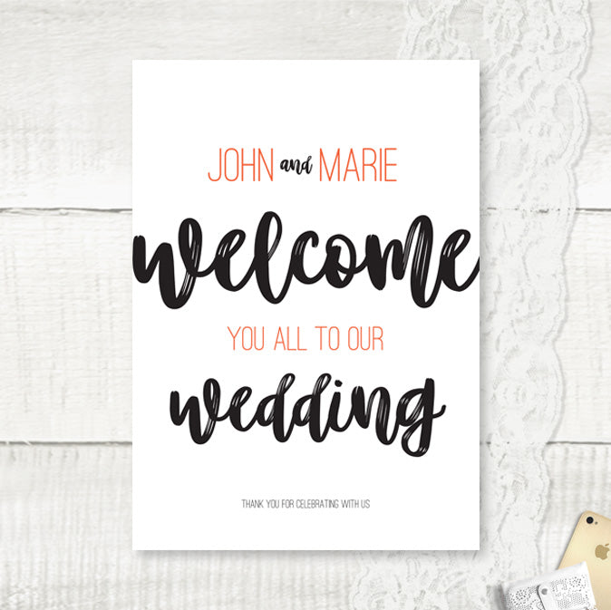 Rustic Love - Wedding Welcome Sign