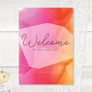 Watercolour - Wedding Welcome Sign
