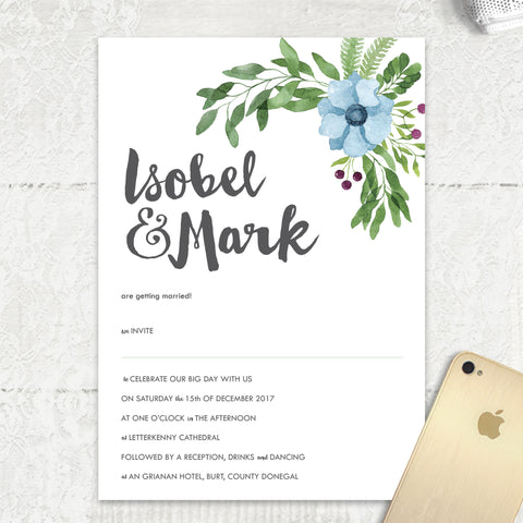 Winter Wedding - Main Invite